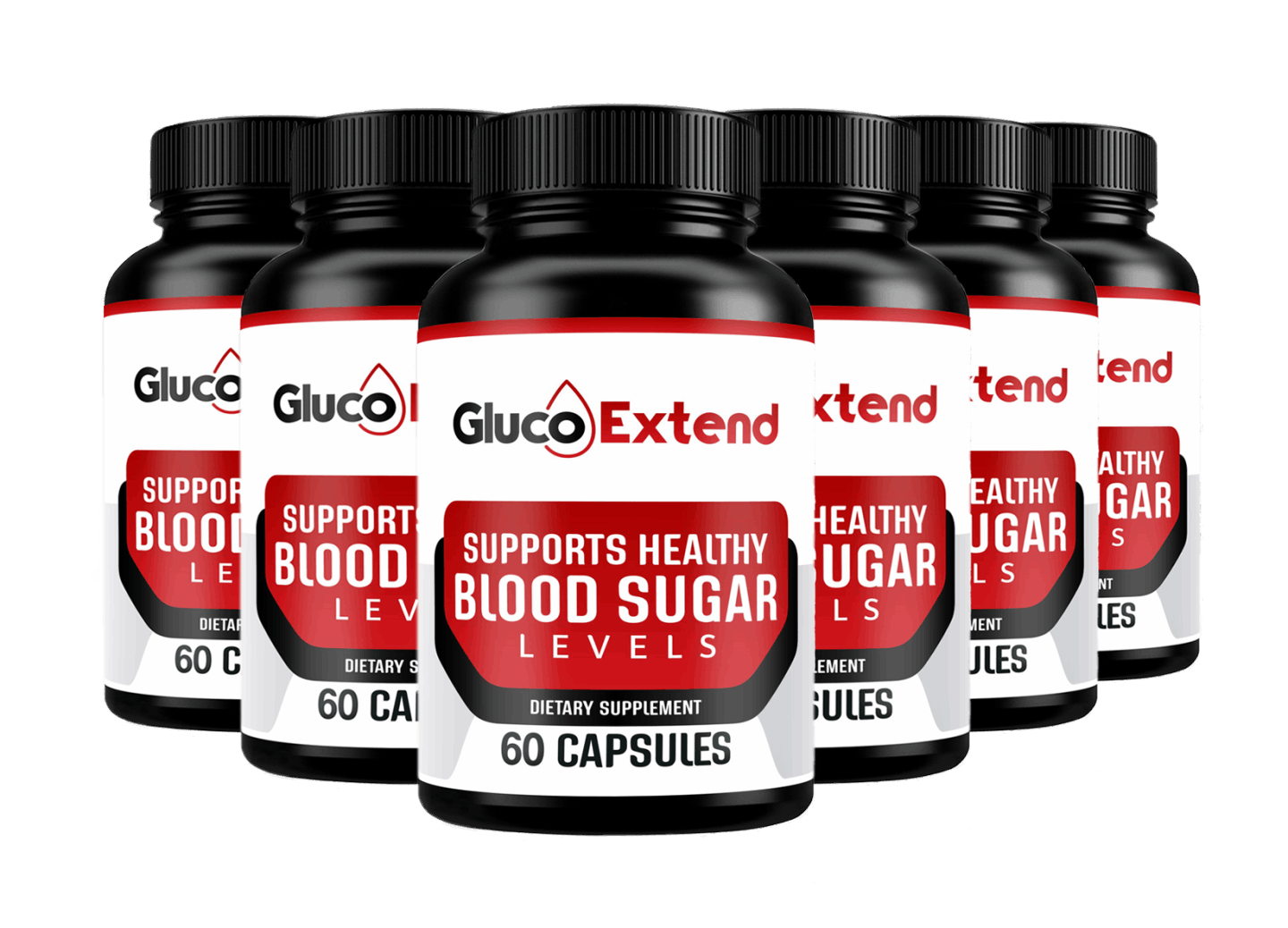 6 Bottles of Gluco Extend – Advanced Blood Sugar Support Supplement | Natural Formula for Healthy Glucose Levels