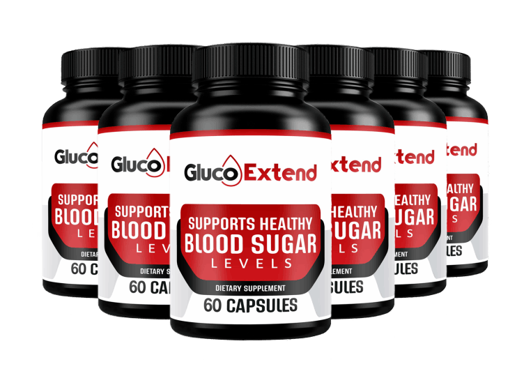 6 Bottles of Gluco Extend – Advanced Blood Sugar Support Supplement | Natural Formula for Healthy Glucose Levels