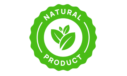Natural Product Logo – 100% Natural & Organic Certified | Eco-Friendly and Chemical-Free Guarantee